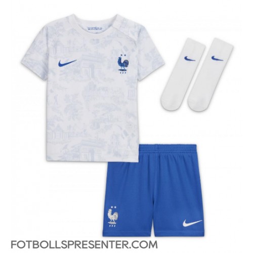 Frankrike Matteo Guendouzi #6 Bortatröja Barn VM 2022 Kortärmad (+ korta byxor)